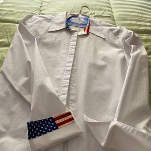 Patriotic tunic shirt.